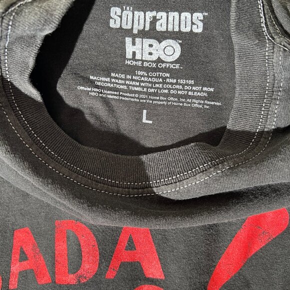NWOT Sopranos Bada Bing! Graphic Tee T-Shirt Sz L - Picture 3 of 3
